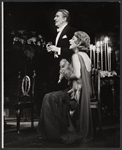Walter Pidgeon and Arlene Francis in the stage production Dinner at Eight.