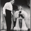 Robert Burr and Pamela Tiffin in the stage production Dinner at Eight.