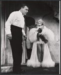 Robert Burr and Pamela Tiffin in the stage production Dinner at Eight.