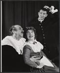 Howard Da Silva, Margot Welch and Philip Brans in the stage production Dr. Willy Nilly