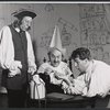 Howard Da Silva [center], Paul Dooley [right] and unidentified in the stage production Dr. Willy Nilly
