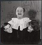 Howard Da Silva, Nancy Dussault [right] and unidentified in the stage production Dr. Willy Nilly