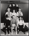 Jerry Orbach, Hugh Thomas, Rita Gardner, William Larsen, Richard Stauffer, Kenneth Nelson and George Curley in the 1960 stage production The Fantasticks