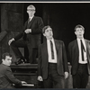 Dudley Moore, Alan Bennett, Peter Cook and Jonathan Miller in the stage production Beyond the Fringe