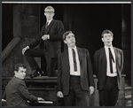 Dudley Moore, Alan Bennett, Peter Cook and Jonathan Miller in the stage production Beyond the Fringe