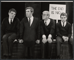 Jonathan Miller, Peter Cook, Alan Bennett and Dudley Moore in the stage production Beyond the Fringe