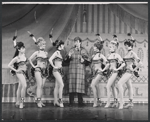 Fritz Weaver (center) and unidentified dancers in the stage production Baker Street