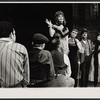 Viriginia Vestoff (center), Fritz Weaver (second from right), Inga Svenson (far right), and unidentified actors in the stage production Baker Street