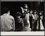 Viriginia Vestoff (center), Fritz Weaver (second from right), Inga Svenson (far right), and unidentified actors in the stage production Baker Street