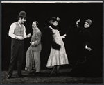 Fritz Weaver, Peter Sallis, Inga Svenson, and Paddy Edwards in the stage production Baker Street