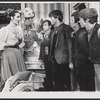 Inga Svenson and unidentified actors in the stage production Baker Street