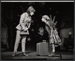 Nancy Dussault and unidentified child actress in the stage production Bajour