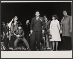 Antonia Rey, Herschel Bernardi, Nancy Dussault, Robert Burr, and company in the stage production Bajour