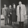 Hal March, Warren Berlinger, Pert Kelton, and Lou Jacobi in the stage production Come Blow Your Horn
