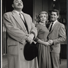Lou Jacobi, Sarah Marshall, and Hal March in the stage production Come Blow Your Horn