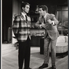 Joel Grey and Hal March in the stage production Come Blow Your Horn