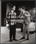Joel Grey and Hal March in the stage production Come Blow Your Horn
