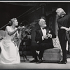 Margaret Leighton, John Williams, and Diane Kagan in the stage production The Chinese Prime Minister