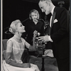 Margaret Leighton, Diane Kagan, and John Williams in the stage production The Chinese Prime Minister