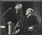 George C. Scott and Herbert Berghof in the stage production The Andersonville Trial