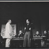 Albert Dekker, George C. Scott, and cast members in the stage production The Andersonville Trial
