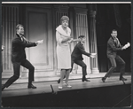 Harvey Evans, Angela Lansbury, and unidentified dancers in the stage production Anyone Can Whistle