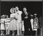 Janet Hayes, Harvey Evans, Harry Guardino, and cast members in the stage production Anyone Can Whistle