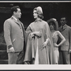 Henry Lascoe, Lee Remick, and unidentified actors in the stage production Anyone Can Whistle