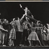 Ray Bolger and cast members in the stage production All American