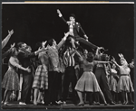Ray Bolger and cast members in the stage production All American