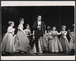 Anita Gillette (second from left), Ron Husmann, and cast members in the stage production All American