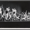 Ron Husmann (center standing) and cast members in the stage production All American