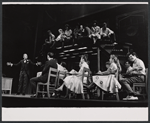 Ray Bolger (far left) and cast members in the stage production All American