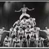 Male ensemble in the stage production All American
