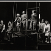 Larry Kert [center] and ensemble in the stage production Company