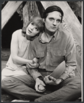 Barbara Harris and Alan Alda in the stage production The Apple Tree 