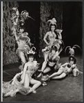 Carmen Alvarez [standing at right] and ensemble from the stage production The Apple Tree