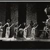 Carmen Alvarez [second from left] Barbara Harris [seated far right] and ensemble from the stage production The Apple Tree