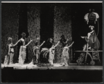 Carmen Alvarez [second from left] Barbara Harris [seated far right] and ensemble from the stage production The Apple Tree