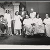 Paul Benedict, Cynthia Harris, Doris Roberts, J. Frank Lucas, Michael Lombard, Henry Sutton, F. Murray Abraham, and Emory Bass in the stage production Bad Habits