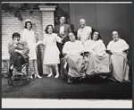 Paul Benedict, Cynthia Harris, Doris Roberts, J. Frank Lucas, Michael Lombard, Henry Sutton, F. Murray Abraham, and Emory Bass in the stage production Bad Habits