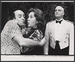 Michael Lombard, Doris Roberts, and Henry Sutton in the stage production Bad Habits