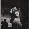 Unidentifed actor and Judy Holliday in the stage production Bells Are Ringing