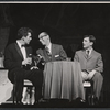 Sydney Chaplin, Bernie West and Frank Aletter in the stage production Bells Are Ringing