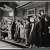 Judy Holliday, Sydney Chaplin, and ensemble in the stage production Bells Are Ringing