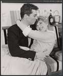 Sydney Chaplin and Judy Holliday in the stage production Bells Are Ringing