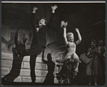 Judy Holliday and dancers in the stage production Bells Are Ringing