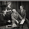 Melvyn Douglas, Kathleen Maguire, unidentified actor, and Frank Lovejoy in the stage production The Best Man