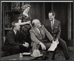 Melvyn Douglas, Kathleen Maguire, unidentified actor, and Frank Lovejoy in the stage production The Best Man