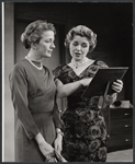 Leora Dana and Kathleen Maguire in the stage production The Best Man